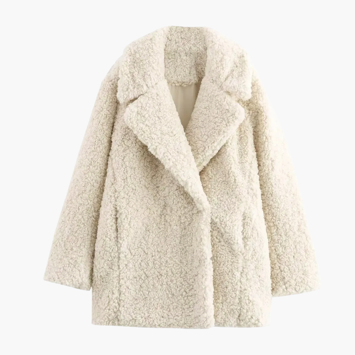 Women's Oversize Teddy Coat for Autumn and Winter – Stylish Casual Look