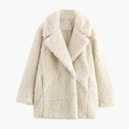Women's Oversize Teddy Coat for Autumn and Winter – Stylish Casual Look