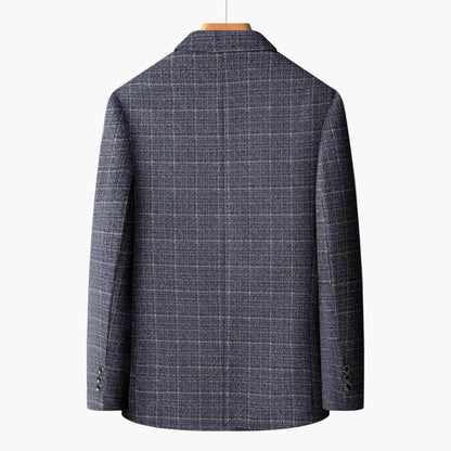 Herren Business Casual Sakko Kariert – Modernes Blazer-Design für Büro & Freizeit