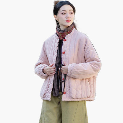 Women's vintage quilted jacket in a relaxed casual style – transitional jacket for everyday and outdoor use