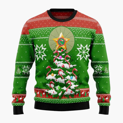 Men's & Women's Christmas Sweater Flamingo Funny – Ugly Christmas Sweater for Groups & Friends