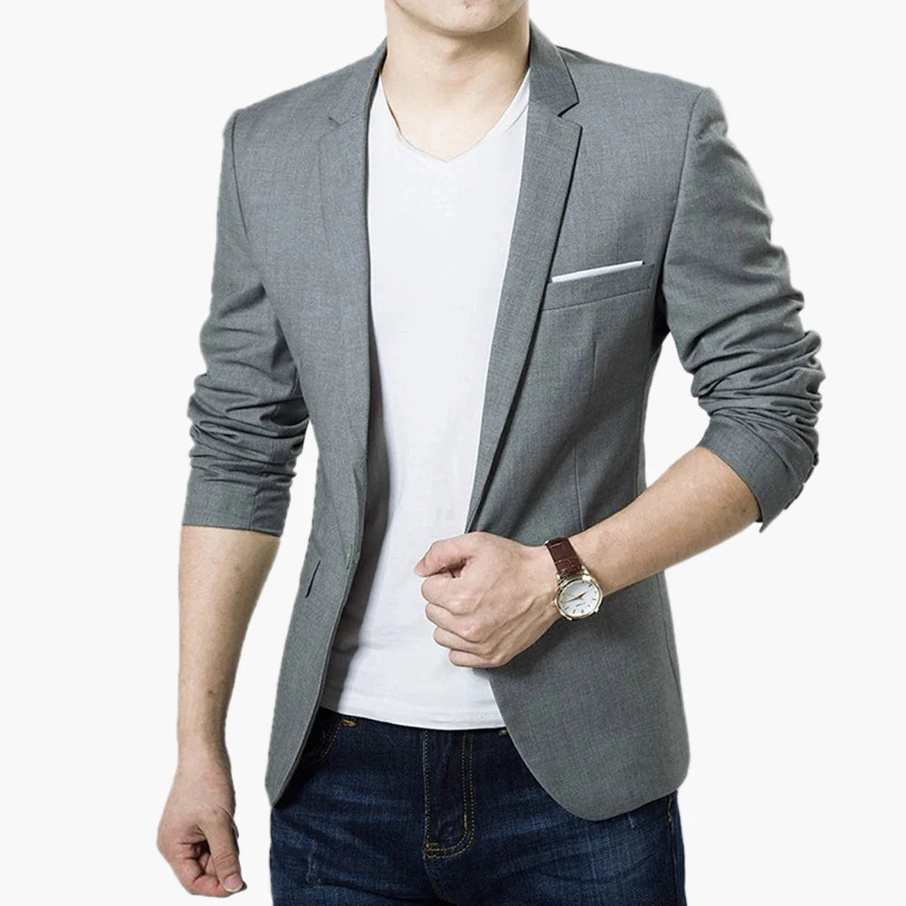 Herren Blazer Slim Fit Modern Business Freizeitjacke – Eleganter Anzug für Büro & Alltag