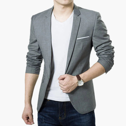 Herren Blazer Slim Fit Modern Business Freizeitjacke – Eleganter Anzug für Büro & Alltag
