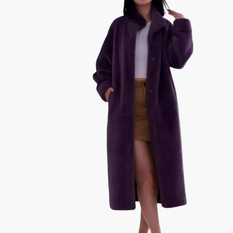 Women's Elegant Long Winter Coat Cozy Style for Everyday and Leisure