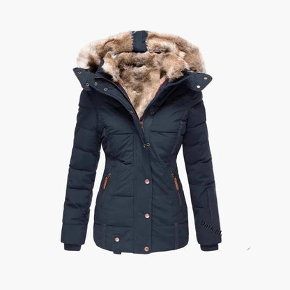 Women's winter jacket with hood – fashionable, tailored quilted jacket for everyday and outdoor use