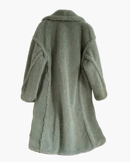 Damen Oversize Teddy Mantel – Modischer Winterstil für Alltag und Freizeit