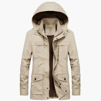 Men's Winter Parka Coat with Hood – Warm Lined Outdoor Jacket for Everyday and Leisure