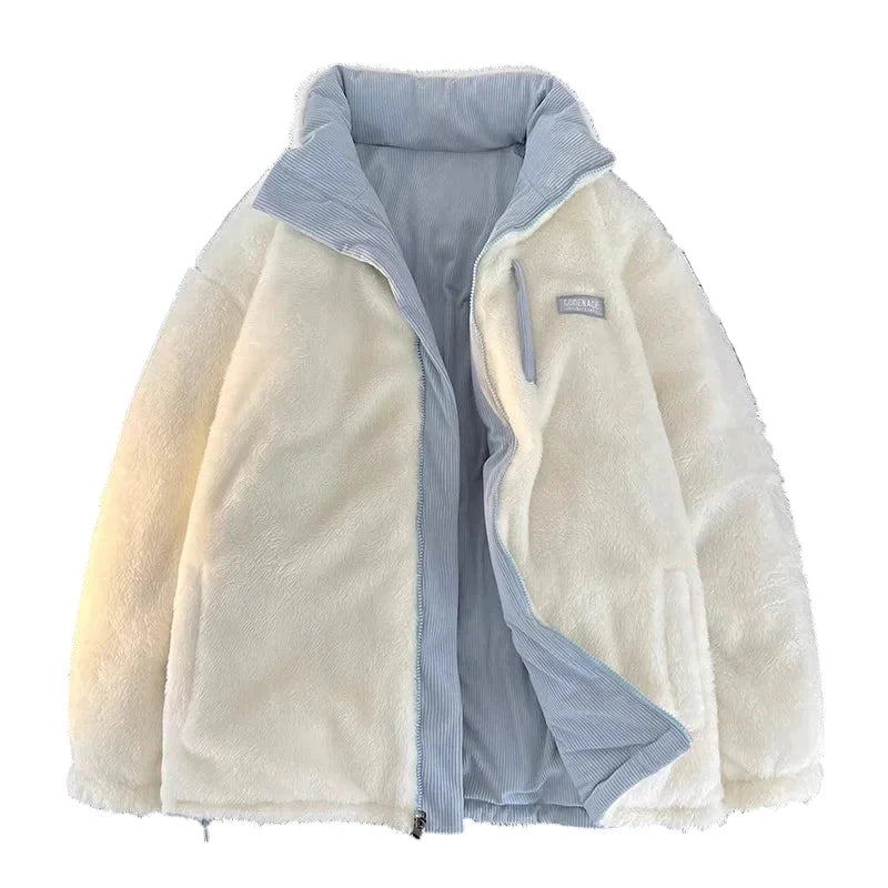 Women's winter quilted jacket with stand-up collar – fashionable casual outdoor coat