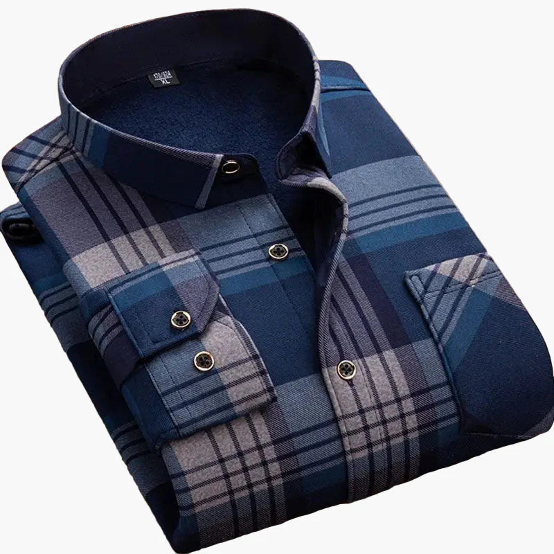 Herren Freizeit Flanellhemd Kariert Langarm – Modernes Outdoor & Business Casual Hemd