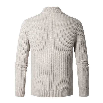 Herren Halb-Zip Strickpullover – Eleganter Freizeit- und Business-Stil