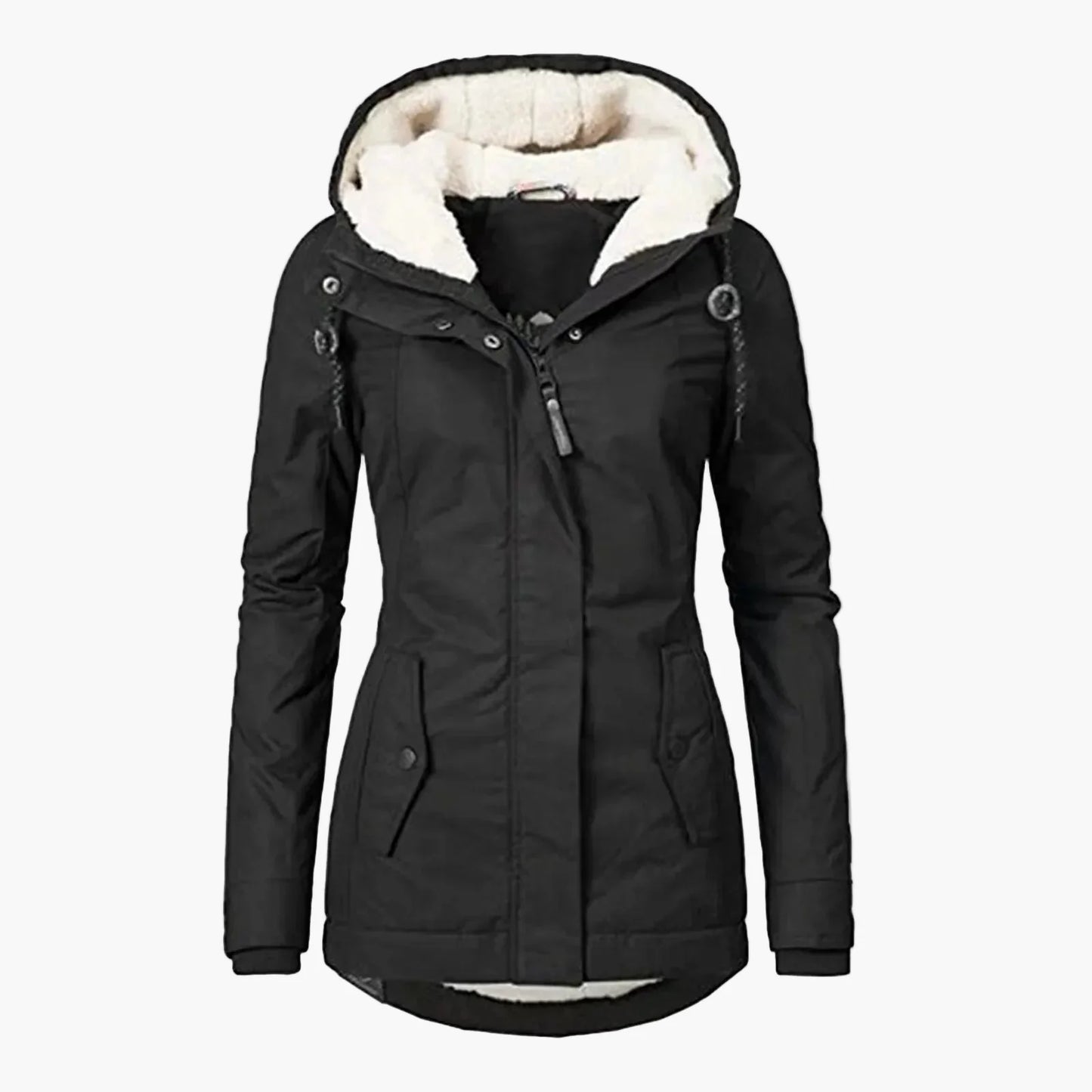 Women's winter jacket with hood – fashionable parka for everyday and outdoor use