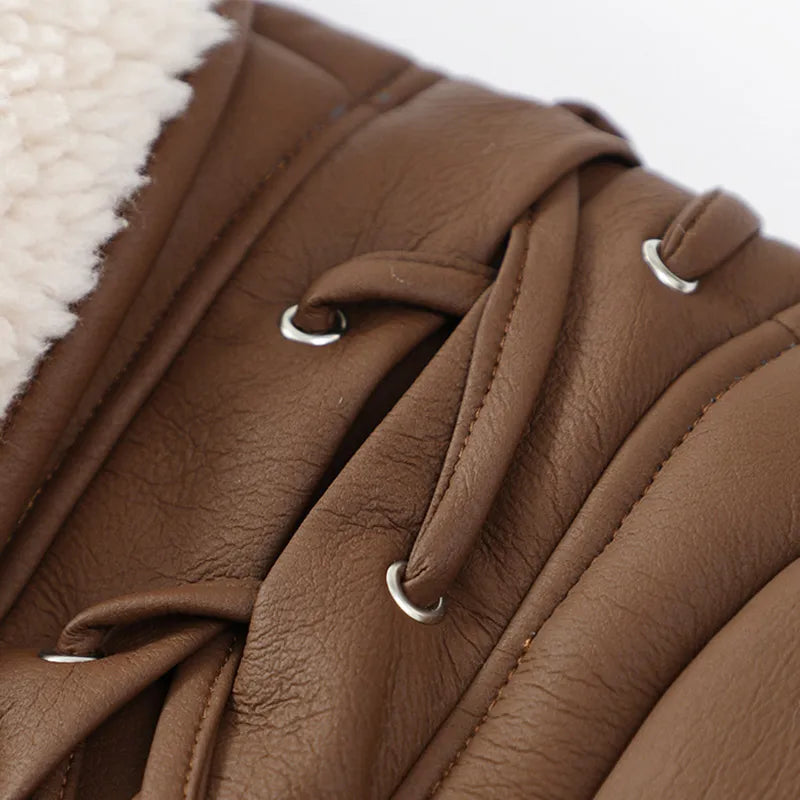 Women's Trendy Short Jacket with Shawl Collar and Belt – Fashionable Transitional Jacket for Everyday and Leisure