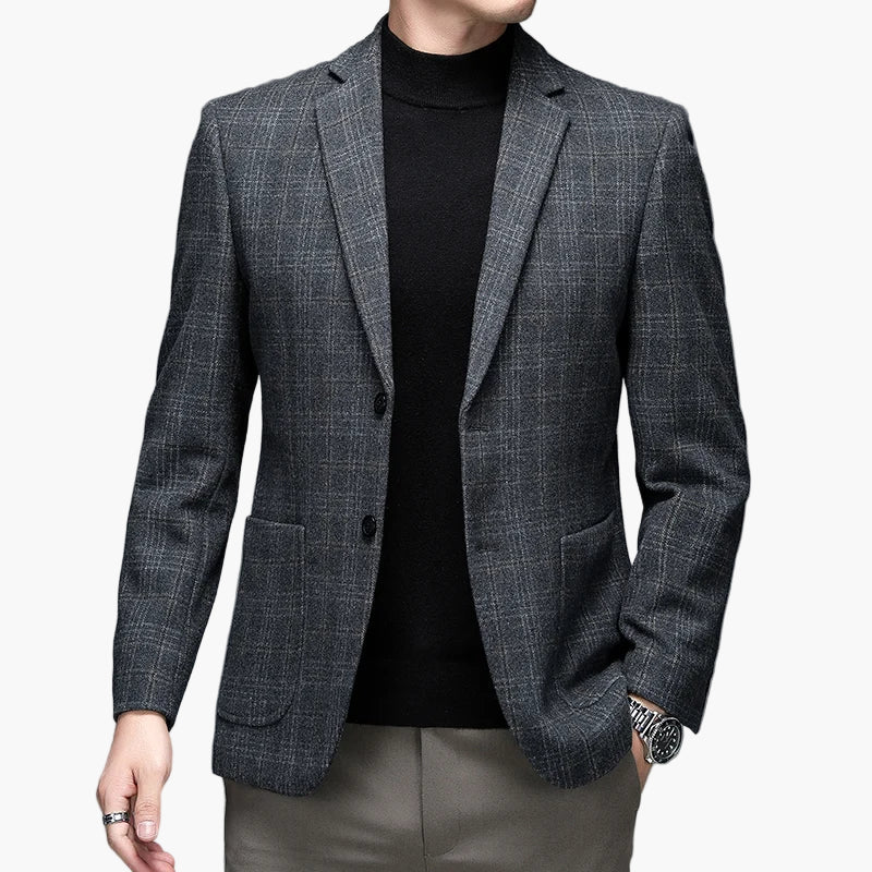 Herren Business Casual Sakko – Moderner Kariert-Look für Büro und Alltag