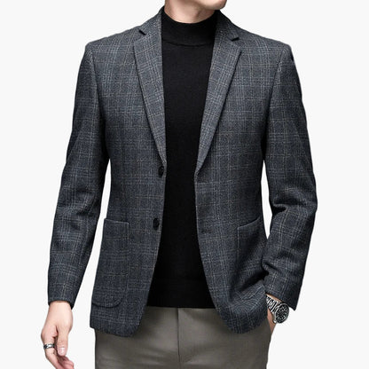 Herren Business Casual Sakko – Moderner Kariert-Look für Büro und Alltag