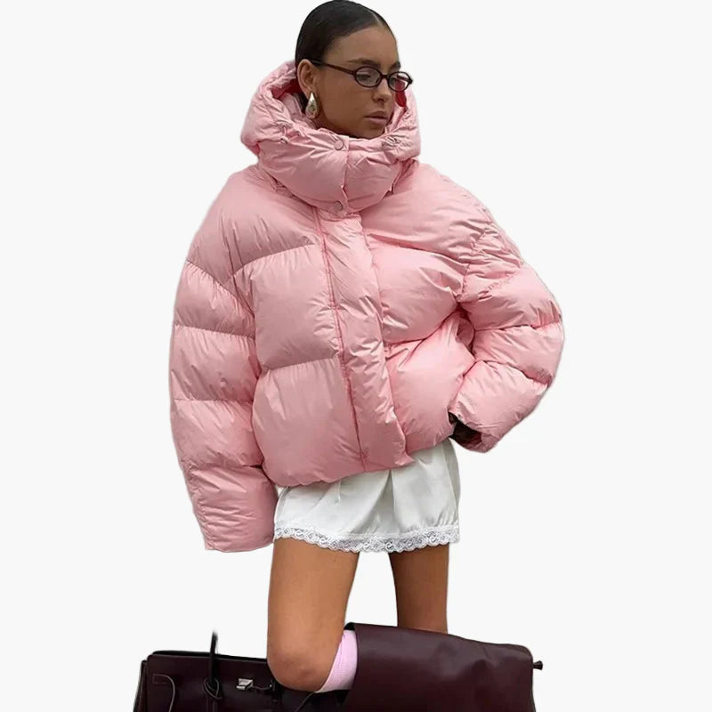 Women's Oversize Winter Quilted Jacket Trendy Streetstyle Outdoor