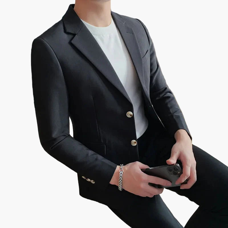 Men's Business Blazer Slim Fit – Elegant Jacket for Office, Events & Everyday Use