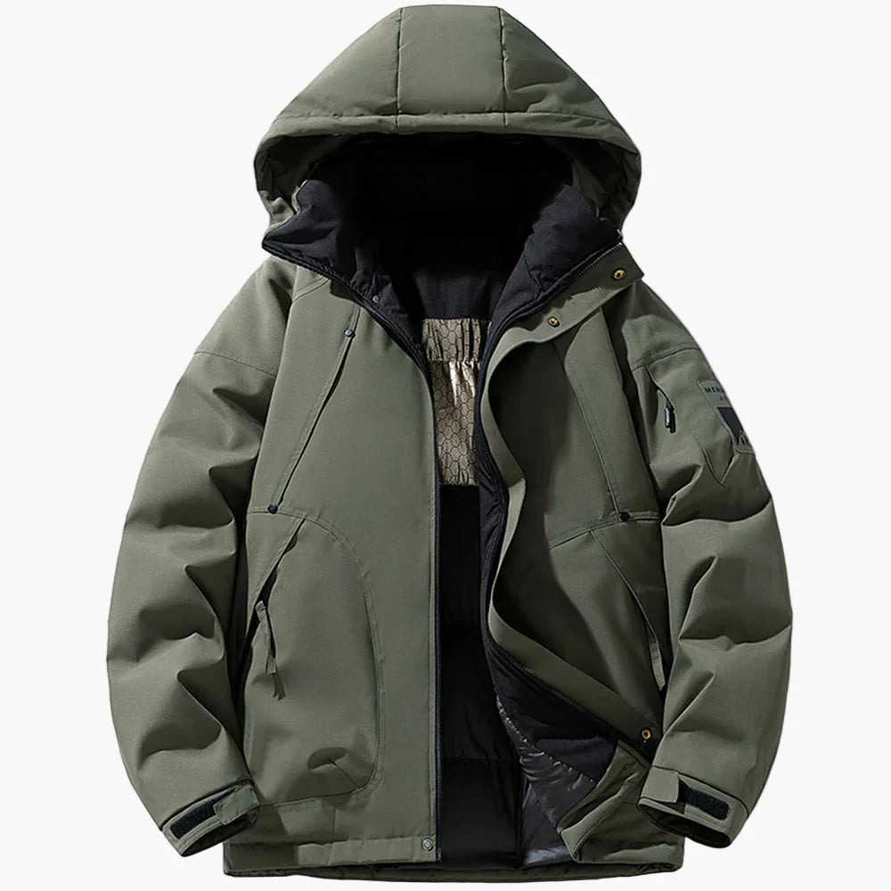 Men's Winter Outdoor Jacket with Hood – Casual Parka for Cold Days