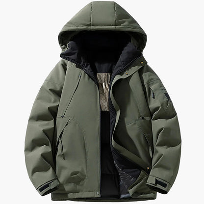 Men's Winter Outdoor Jacket with Hood – Casual Parka for Cold Days