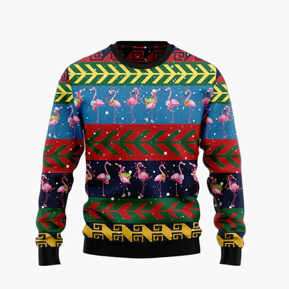 Men's & Women's Christmas Sweater Flamingo Funny – Ugly Christmas Sweater for Groups & Friends