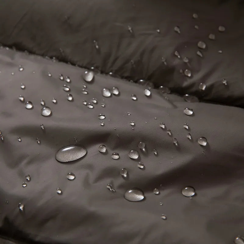 Men's winter quilted jacket with hood – casual outdoor puffer jacket for everyday and leisure