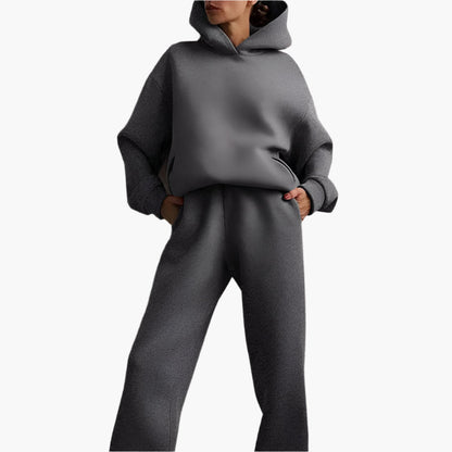 Damen Oversize Jogginganzug Set Hoodie & Jogginghose – Komfort Freizeitlook für Zuhause und Unterwegs