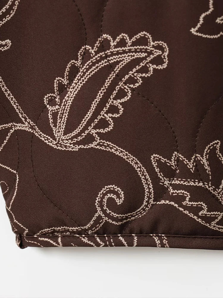 Women's transitional jacket with embroidered floral pattern – Casual city look, ideal for spring and autumn