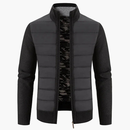 Herren Steppjacke mit Strickärmeln – Modische Übergangsjacke für Alltag und Freizeit