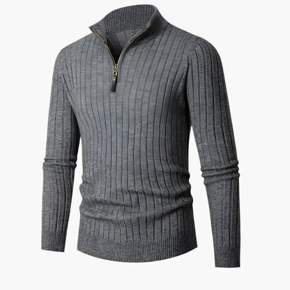 Herren Halb-Zip Strickpullover – Eleganter Freizeit- und Business-Stil