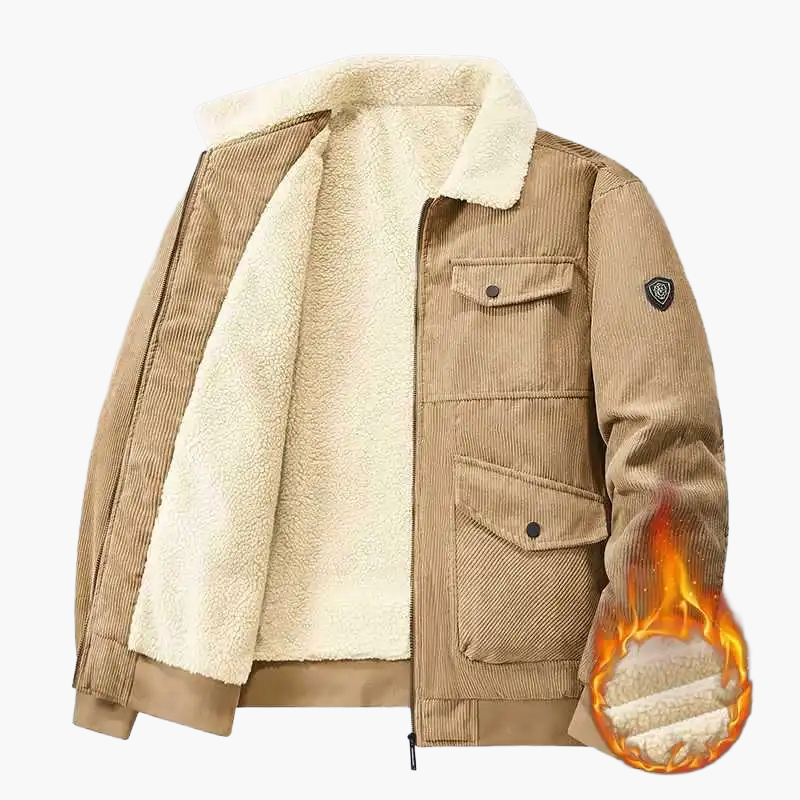 Herren Winterjacke modisch warm gefüttert Urban Streetwear Outdoorjacke