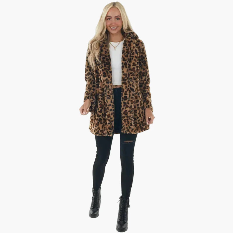 Women's Trendy Leopard Coat Jacket for Autumn and Winter – Casual Street Style