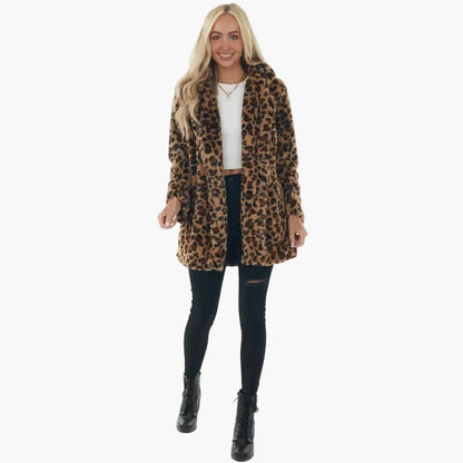 Women's Trendy Leopard Coat Jacket for Autumn and Winter – Casual Street Style
