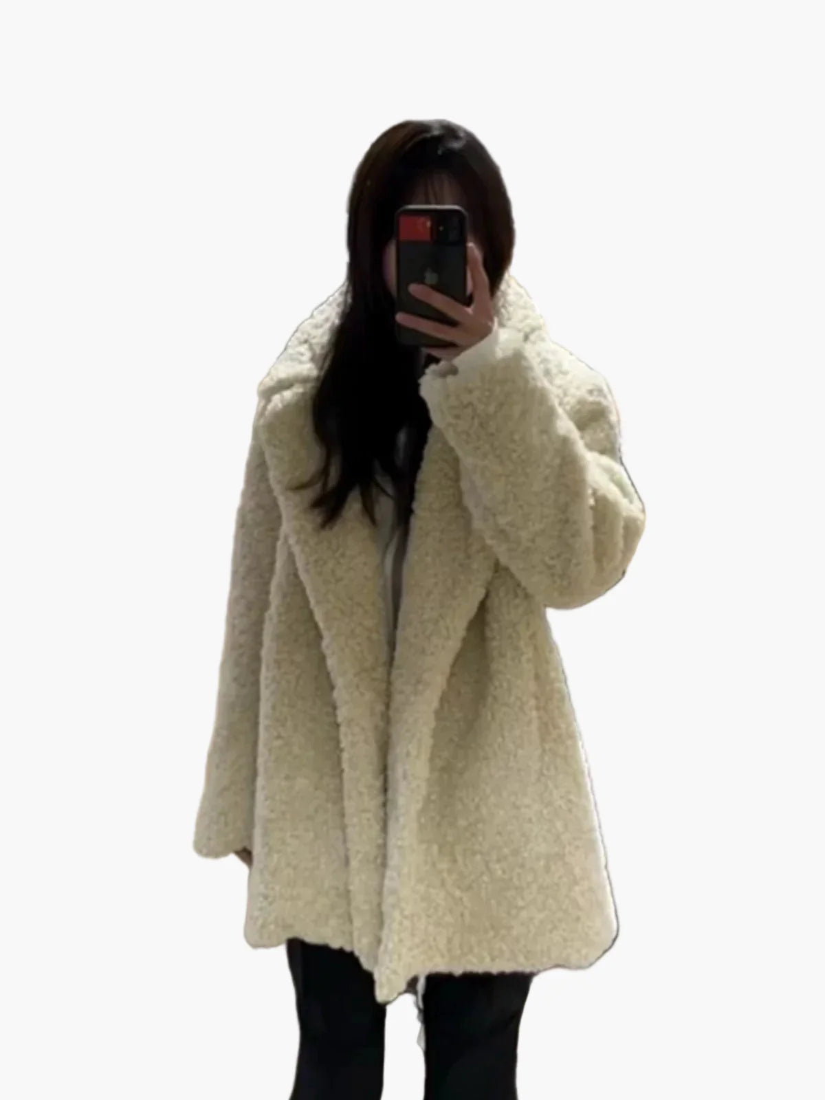 Women's Oversize Teddy Coat for Autumn and Winter – Stylish Casual Look
