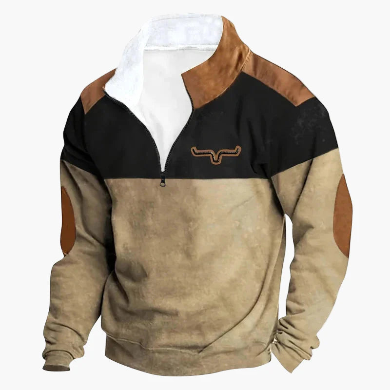 Herren Wild West Vintage Outdoor Sweatshirt – Freizeit Pullover im Western Stil