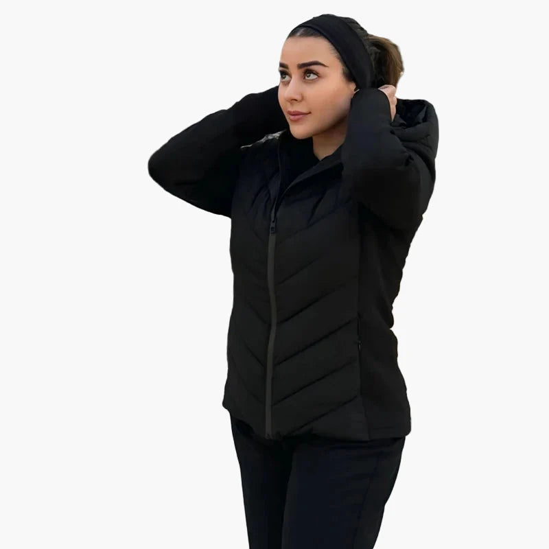 Women's quilted jacket with hood – fashionable casual look for autumn and winter