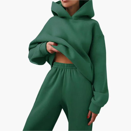Damen Oversize Jogginganzug Set Hoodie & Jogginghose – Komfort Freizeitlook für Zuhause und Unterwegs