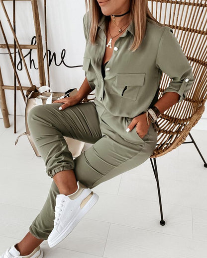Women's Jumpsuit One-Piece Casual Wear with Pockets – Fashionable Overall for Everyday and Events