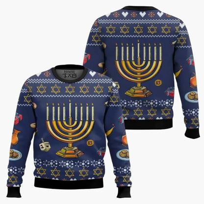 Herren Weihnachts-Hanukkah Pullover Lustig "Not Today Santa" Sweatshirt – Perfekt für Feiertage & Ugly Sweater Partys