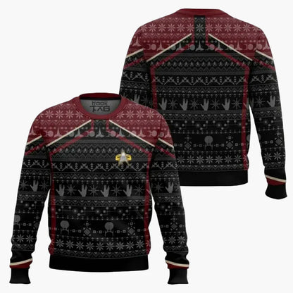 Herren Pullover Star Trek Weihnachten Geek Style – Perfekt für Sci-Fi Fans