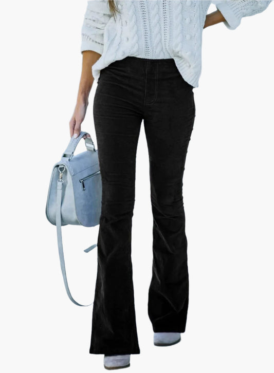 Damen Flare Hose – Modische Schlaghose mit High Waist für Alltag & Büro