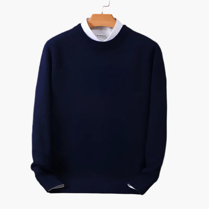 Herren Pullover mit Rundhalsausschnitt – Eleganter Business & Casual Strickpullover