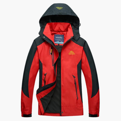 Damen Outdoorjacke Sportlich Wasserdicht Winddicht mit Kapuze – Perfekt für Wandern & Freizeit