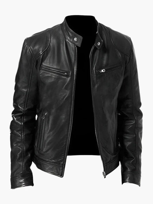 Men's Biker Leather Jacket – Timeless Style for Everyday & Leisure