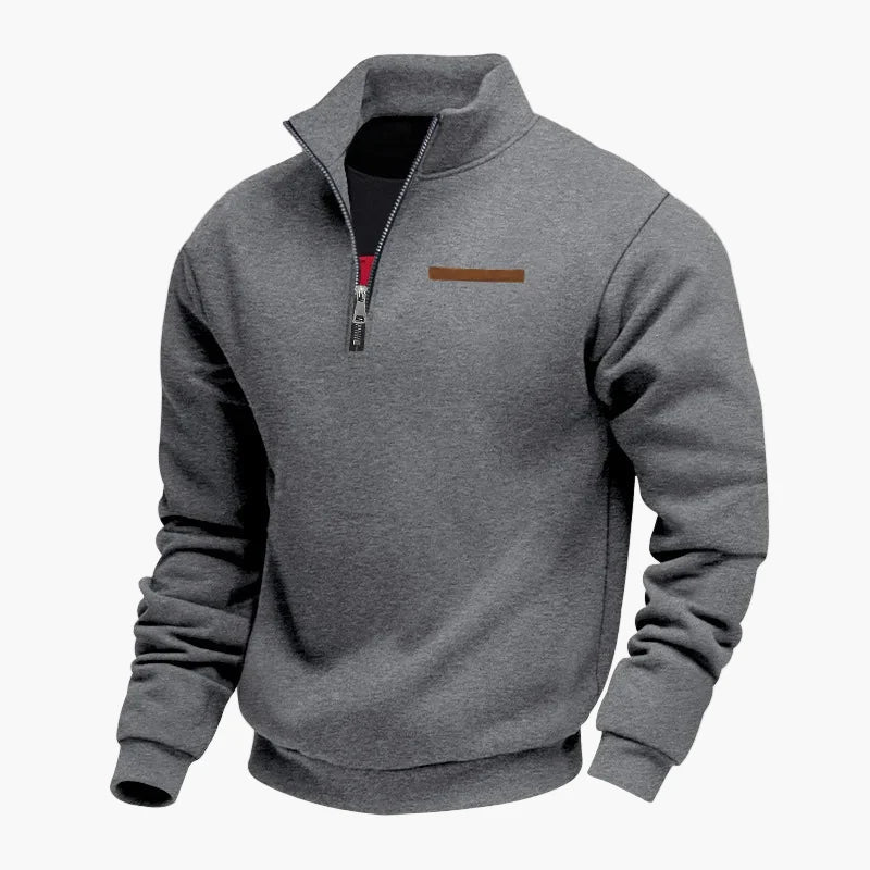 Herren Halbzip Pullover Sweatshirt – Stilvoller Freizeitpullover für Reisen und Alltag