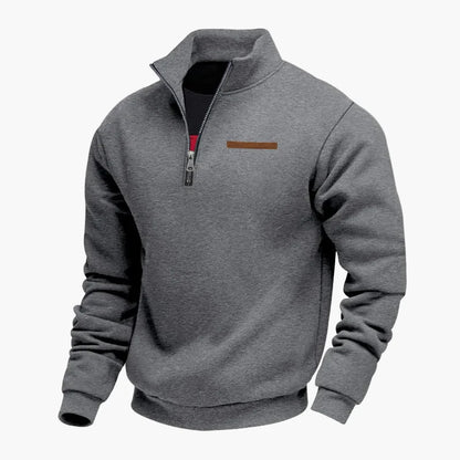 Herren Halbzip Pullover Sweatshirt – Stilvoller Freizeitpullover für Reisen und Alltag