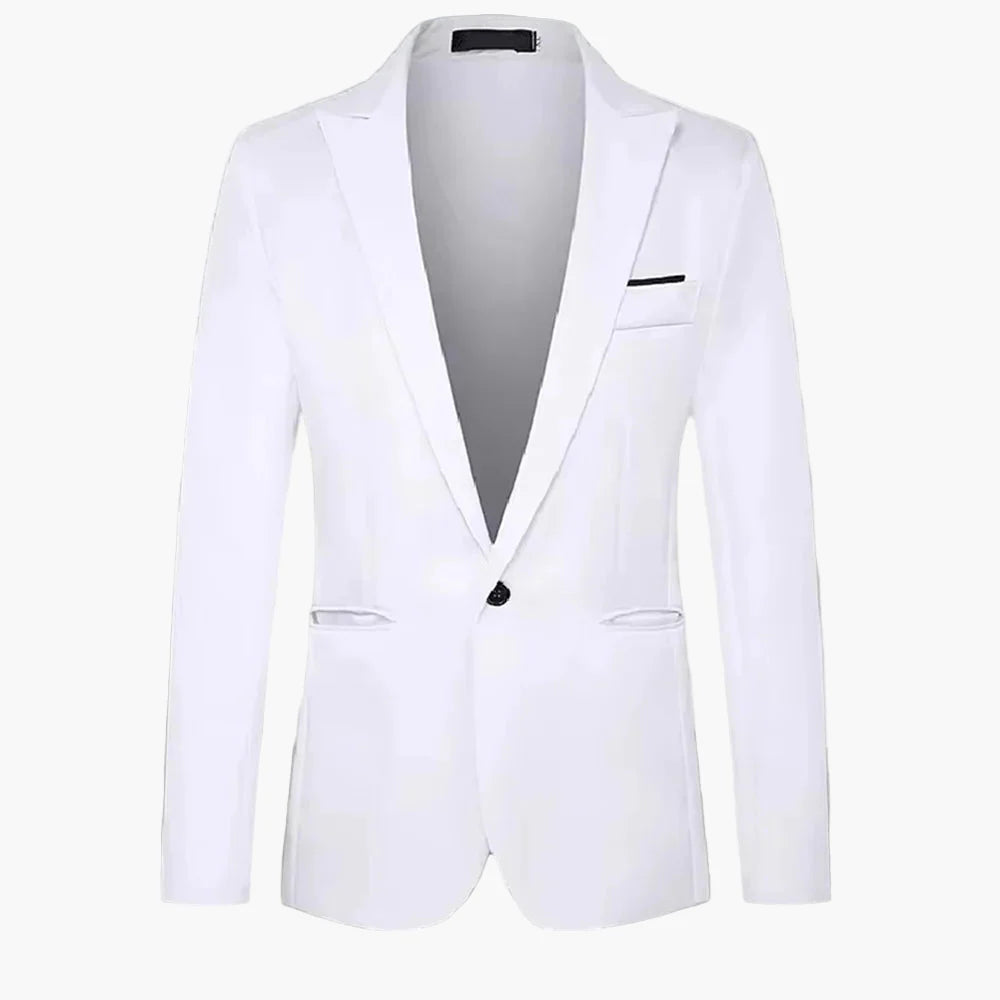 Men's Blazer One-Button Classic – Elegant Suit Jacket for Business & Leisure