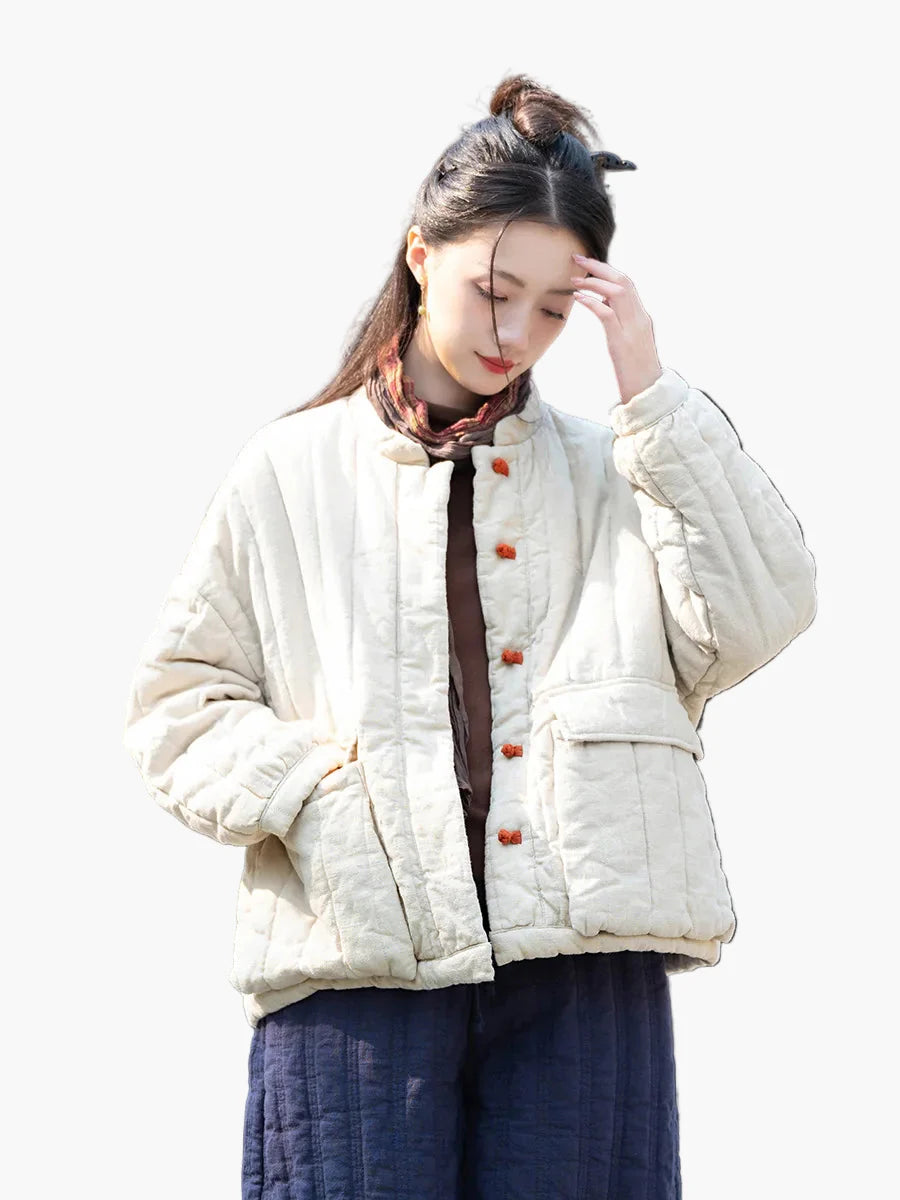 Women's vintage quilted jacket in a relaxed casual style – transitional jacket for everyday and outdoor use