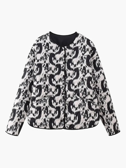 Women's quilted jacket in Ikat design – fashionable transitional jacket for everyday and leisure use