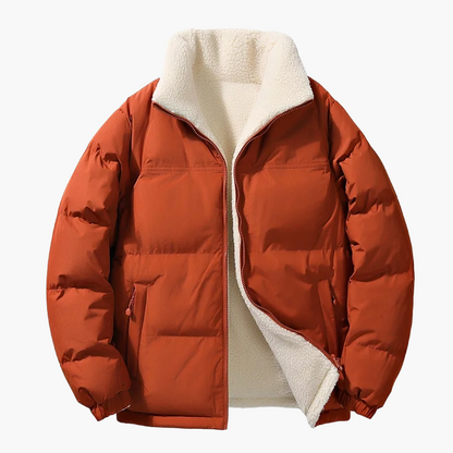 Herren Winter Steppjacke mit lockerer Passform und Fleece-Innenfutter – Urban Fashion Outdoorjacke