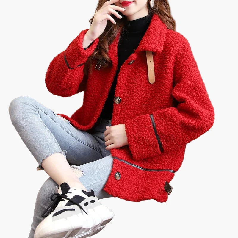 Women's Teddy Fur Jacket – Fashionable Casual Coat for Autumn and Winter