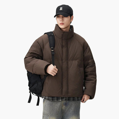 Men's oversized quilted jacket in streetwear style – casual winter jacket for everyday and leisure